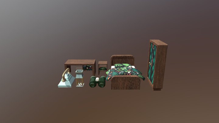 safari ran ger treetop lodge Asset pack 3D Model
