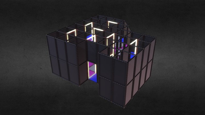 Laser-Game (exemple) 3D Model