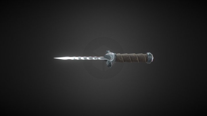 High Poly Dagger 3D Model