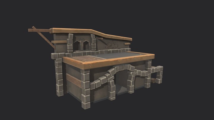 Fantasy Stove 3D Model