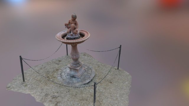 Fontana, Giardino delle Rose, Firenze 3D Model