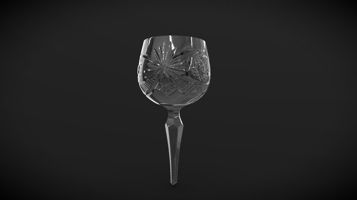 Crystal glass / Kristálypohár 3D Model