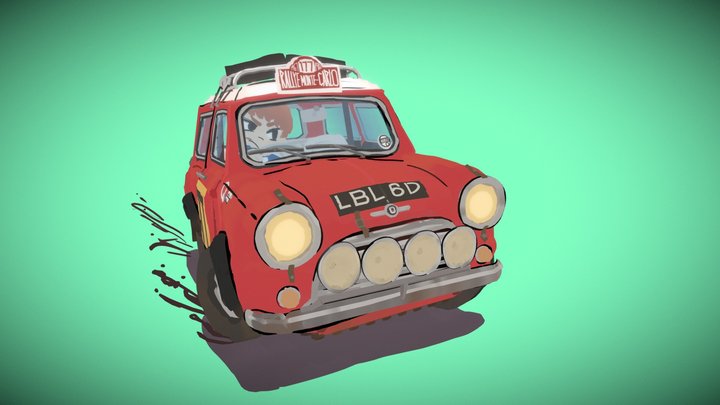 Quill - Mini cooper 1275S RALLY 3D Model