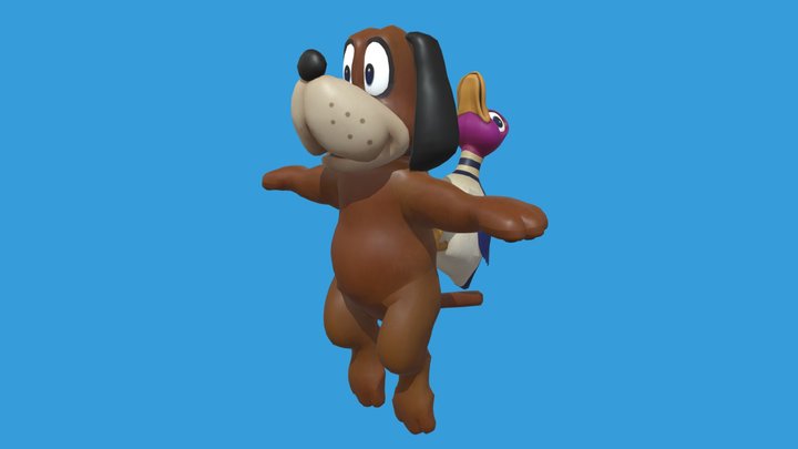 Duck Hunt Model - Smash Bros for Wii U 3D Model