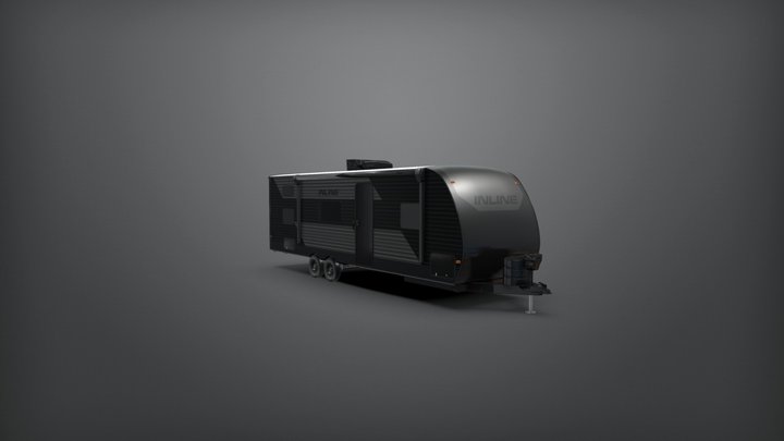Inline Travel Trailer 3D Model