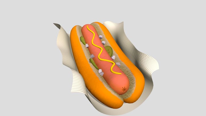 Hotdog 3D Model