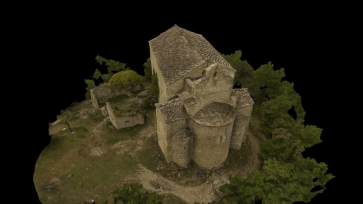 Chapelle Saint Donat, Montfort, France (04) 3D Model