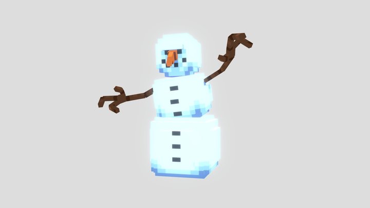 Snow man 3D Model