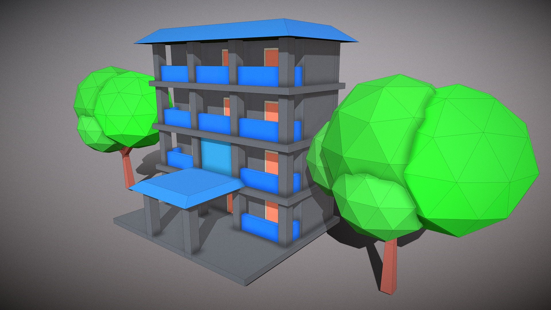 ตึกครับ - 3D model by ประหยัด หมัดดาวเหนือ (@s23552) [ae9e4df] - Sketchfab