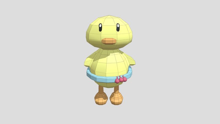 Eend knuffel 3D Model