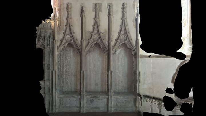 Sedilia, Cobham Church 3D Model