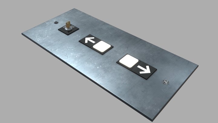 Elevator Buttons 3D Model