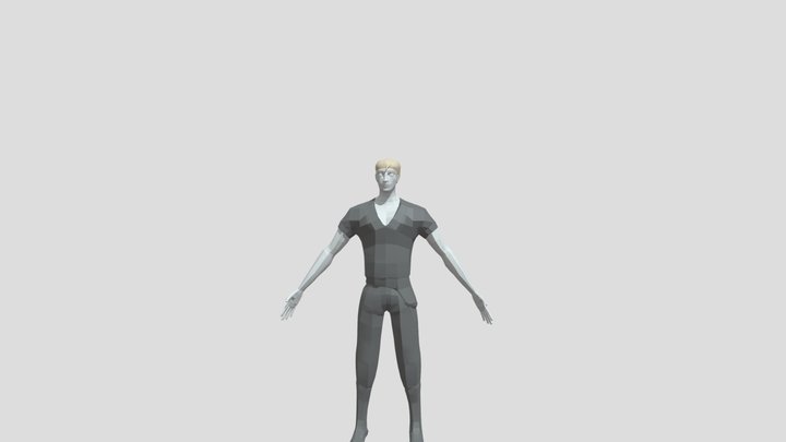 Main character topology 3D Model