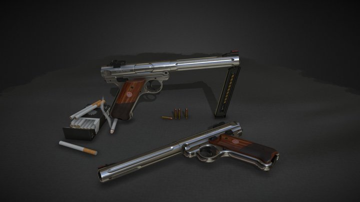 Ruger Mark IV Hunter 3D Model