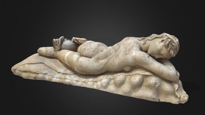 Hermaphroditus or sleeping Maenad 3D Model