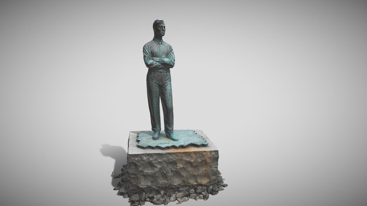 Monument Boris Pasternak test 3D Model