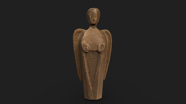 Angel Sculpture 3D Model