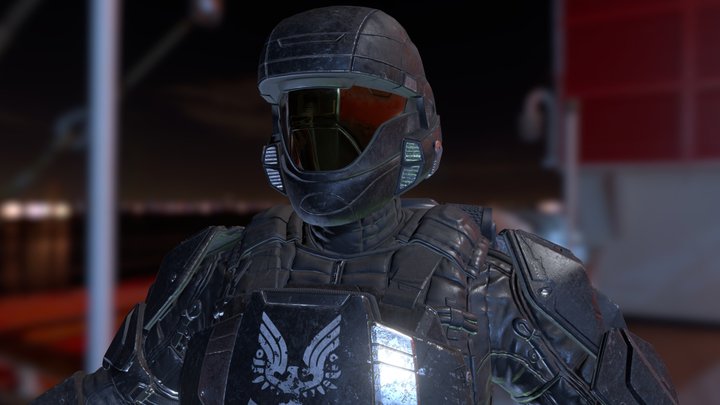 Orbital Drop Shock Trooper (ODST) 3D Model