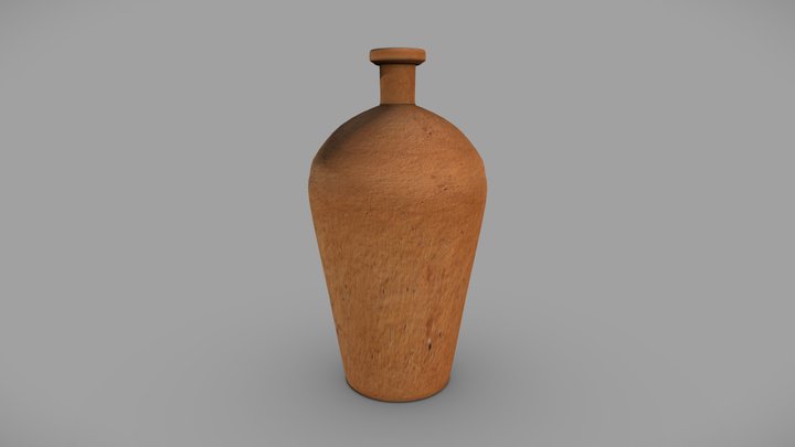 Ancient Clay Earthenwear Jar Vase 3D Model