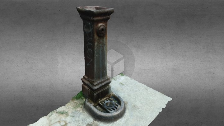 Suburban Fountain 3D Model