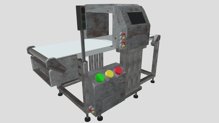 Baggage Scanner (FBX) 1K 6MB 3D Model