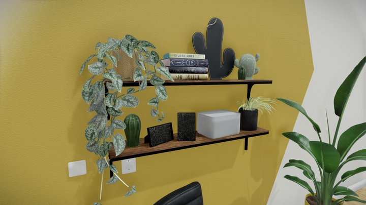 Wall Decoration inside a room 3D Model