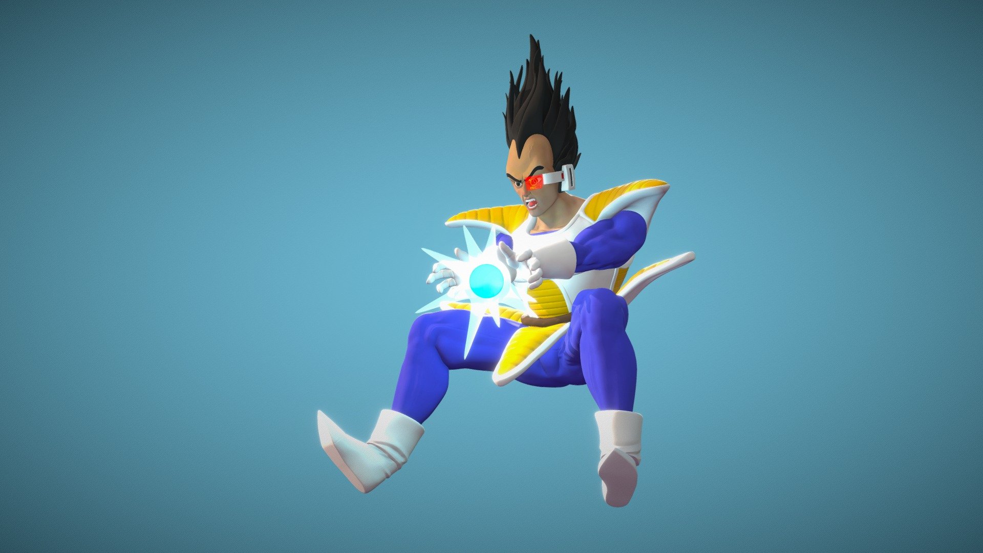 Vegeta - Final Flash (Old Armor Version) by Michael Caruso (Character  Artist) - Zerply