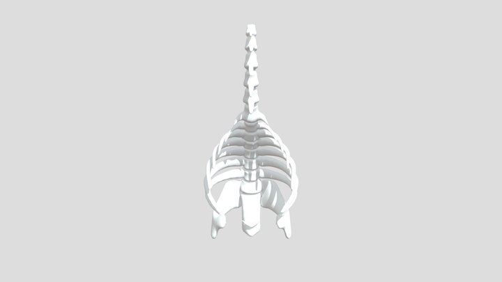 Triceratops Sculpture 3D Model