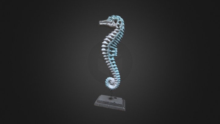 Seahorse Statue 3D Model