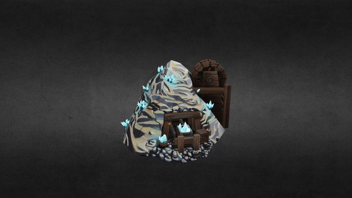 Handpainted Mine (do not open, thx) 3D Model