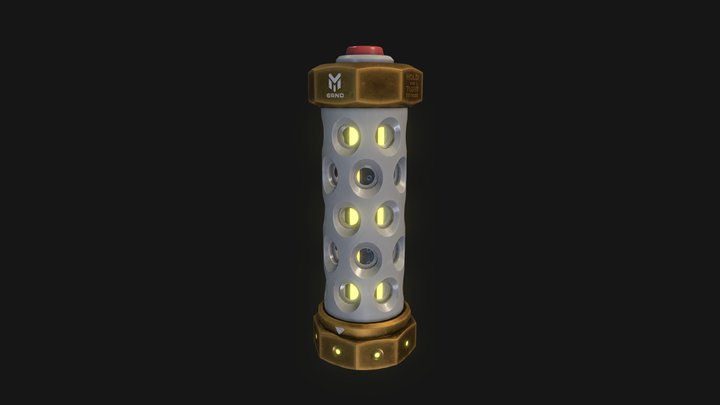 Scifi Grenade - Flashbang 3D Model