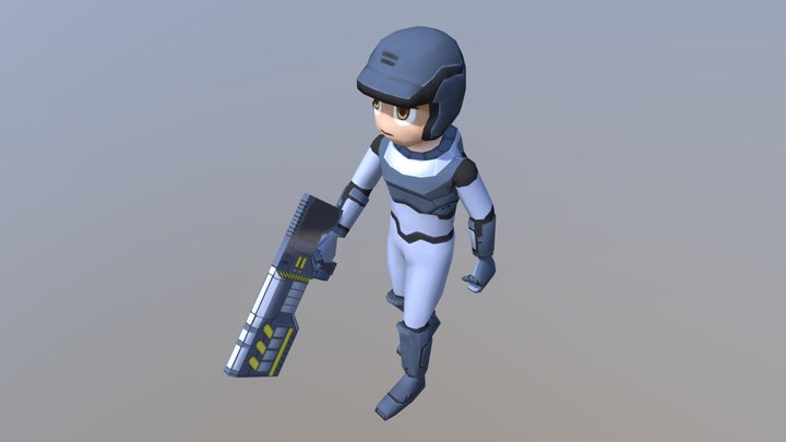 Space Soldier M01 3D Model