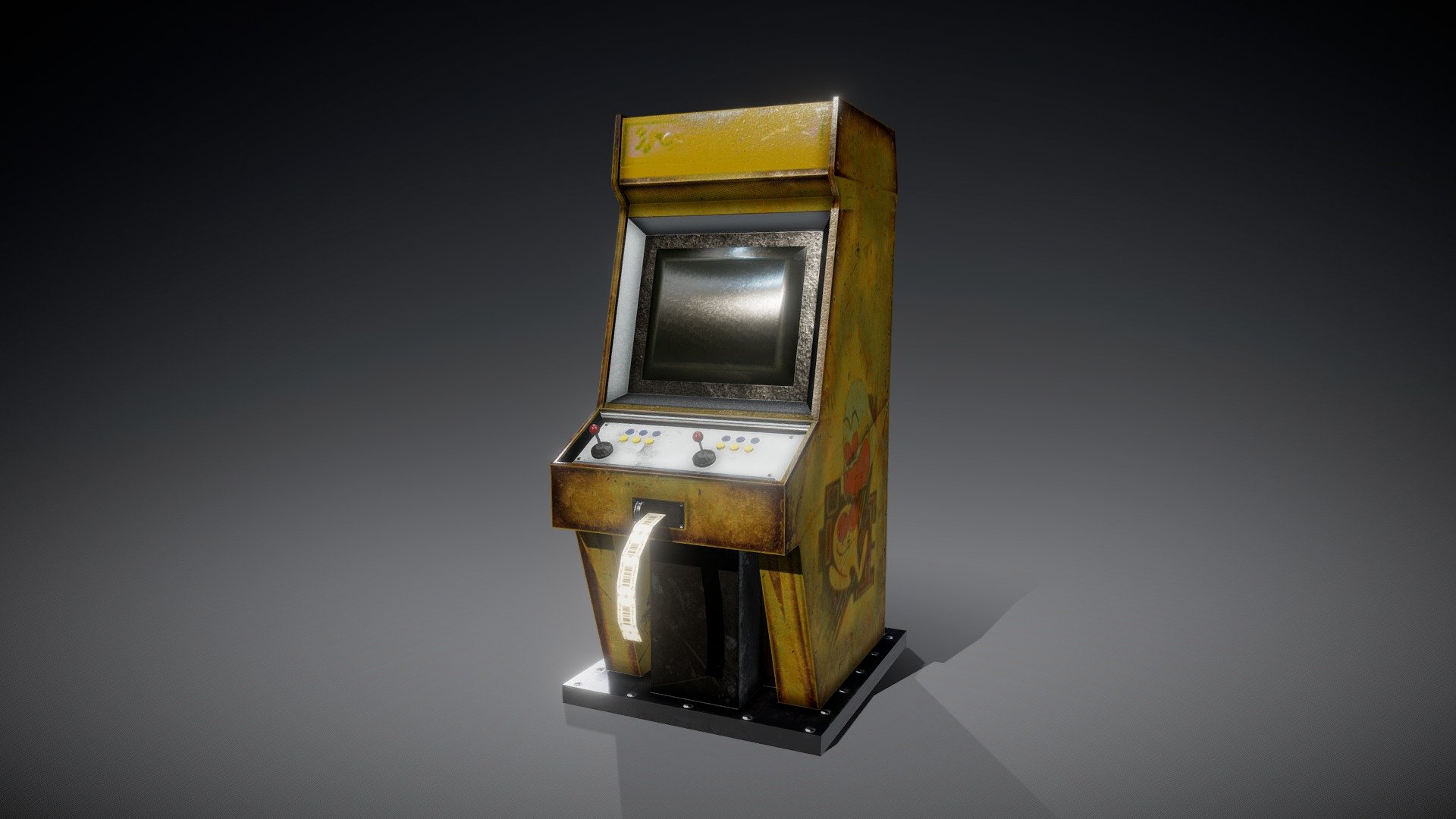Arcade machine Download Free 3D model by ion_omat [aeaadc9] Sketchfab