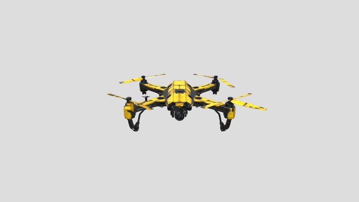 Futuristic Cyberpunk Defense Drone – Free 3D Model STL