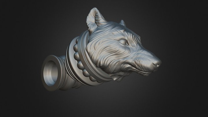 Wolf Bracelet 2023_2_3 3D Model