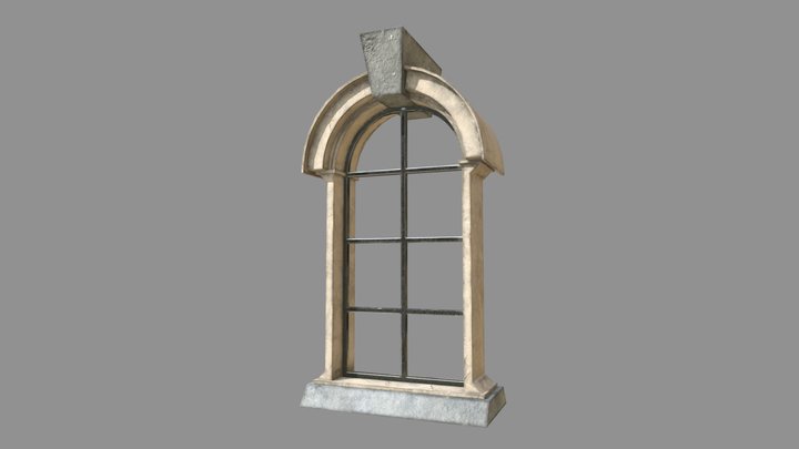 Observatory Window Frame 3D Model