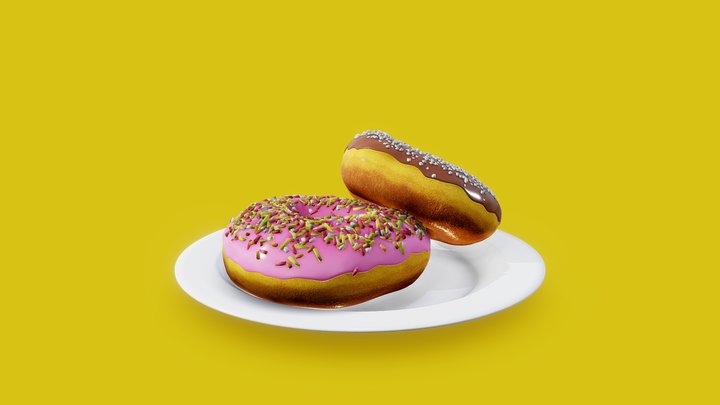 Donuts 3D Model
