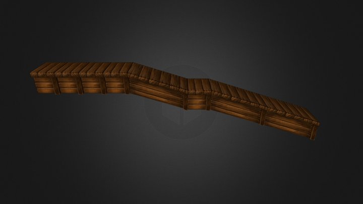 Wood Platform 3D Model