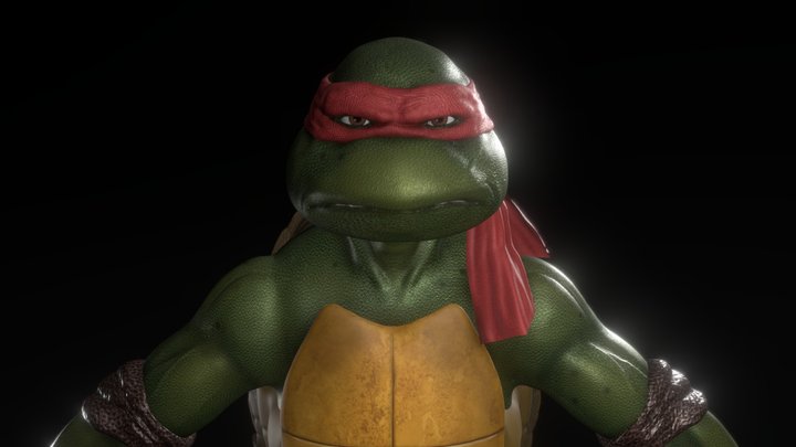Raphael - Teenage Mutant Ninja Turtle, A pose 3D Model