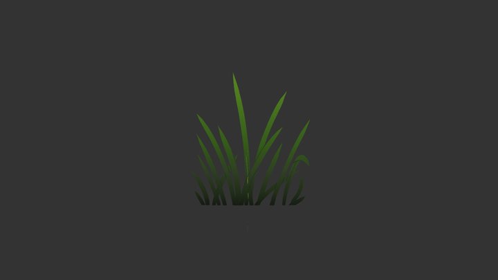 Stylized Grass 3D Model