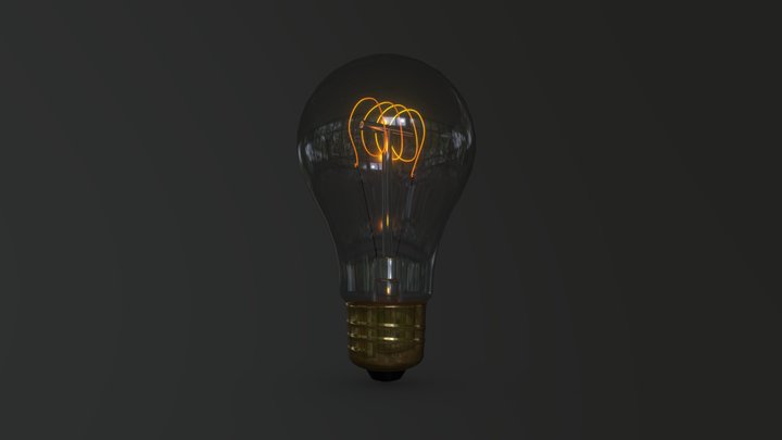 Edison Light Bulb 3D Model