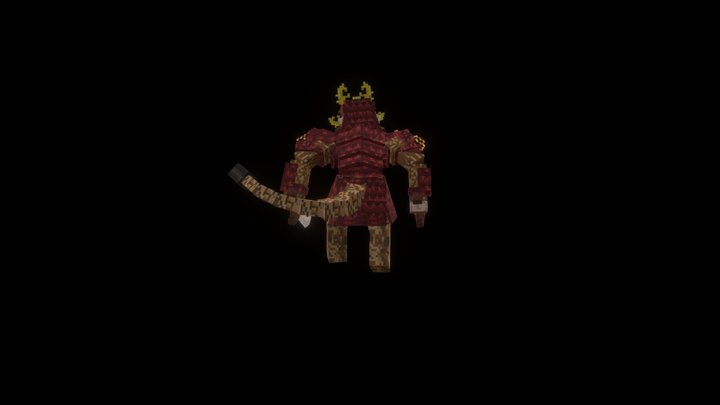 AdultTigerSamurai 3D Model