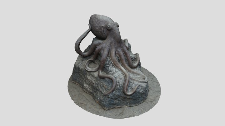 Octopus Statue 3D Model