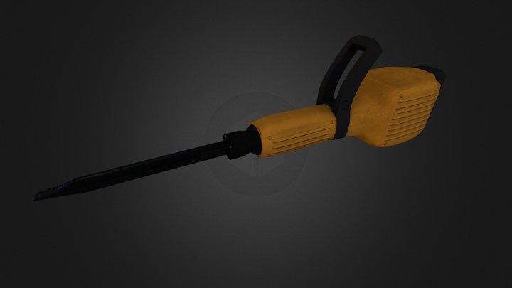 One-hour power drill 3D Model