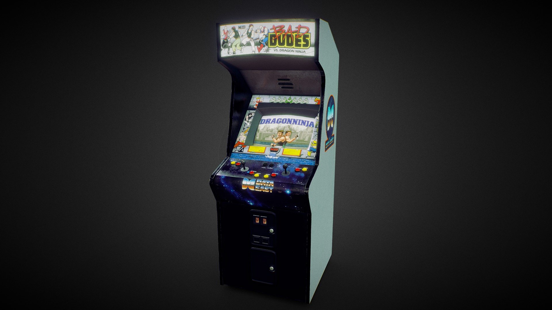3D model Double Dragon Arcade VR / AR / low-poly