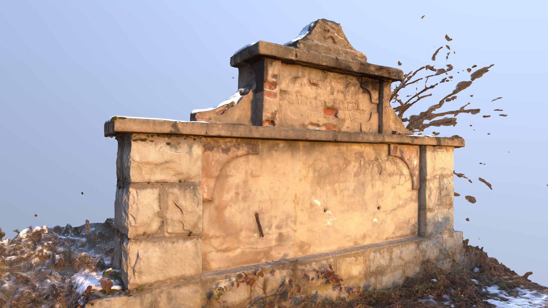 спомен чесма за ударнике, Mачкатица рудници - Download Free 3D model by ...