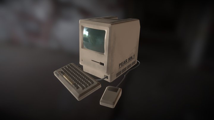 Macintosh One Computer Model 3D Model