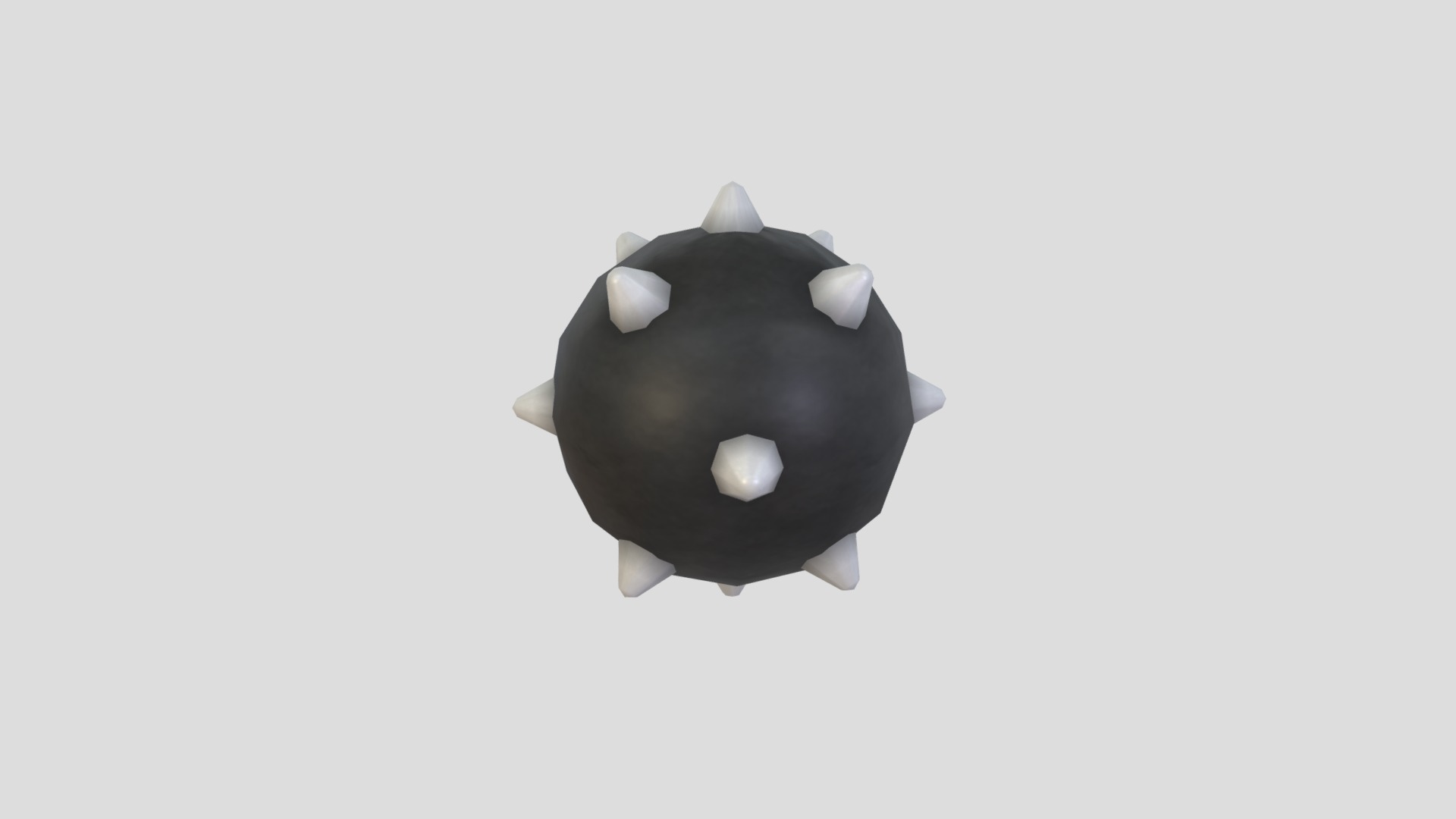 3D model Spikeball - This is a 3D model of the Spikeball. The 3D model is about a black and white object.