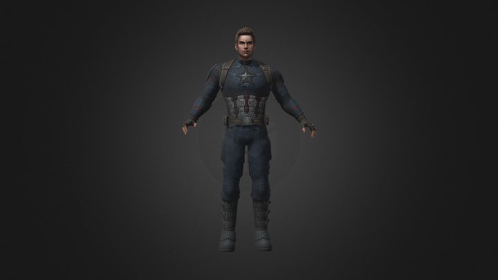 Captain America 3D Model 3D Model