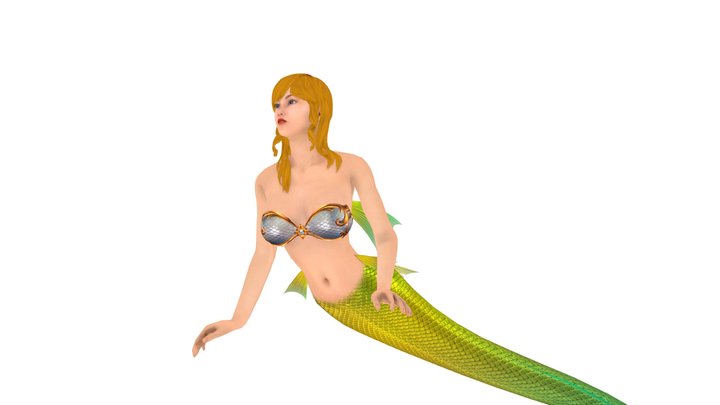 3DFoin - Mermaid 3D Model